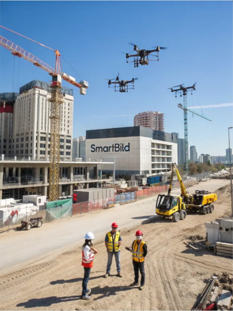 Service suivi de chantier par drone