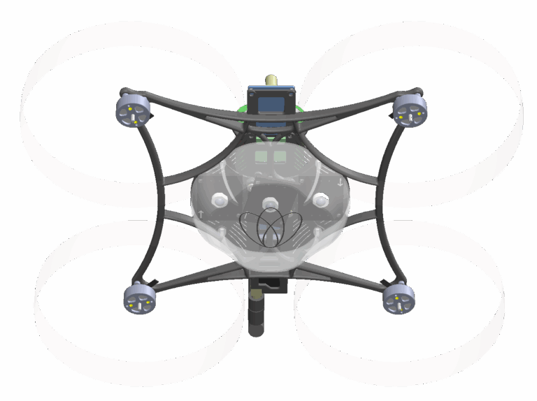 Conception de drone de spectacle impression 3D