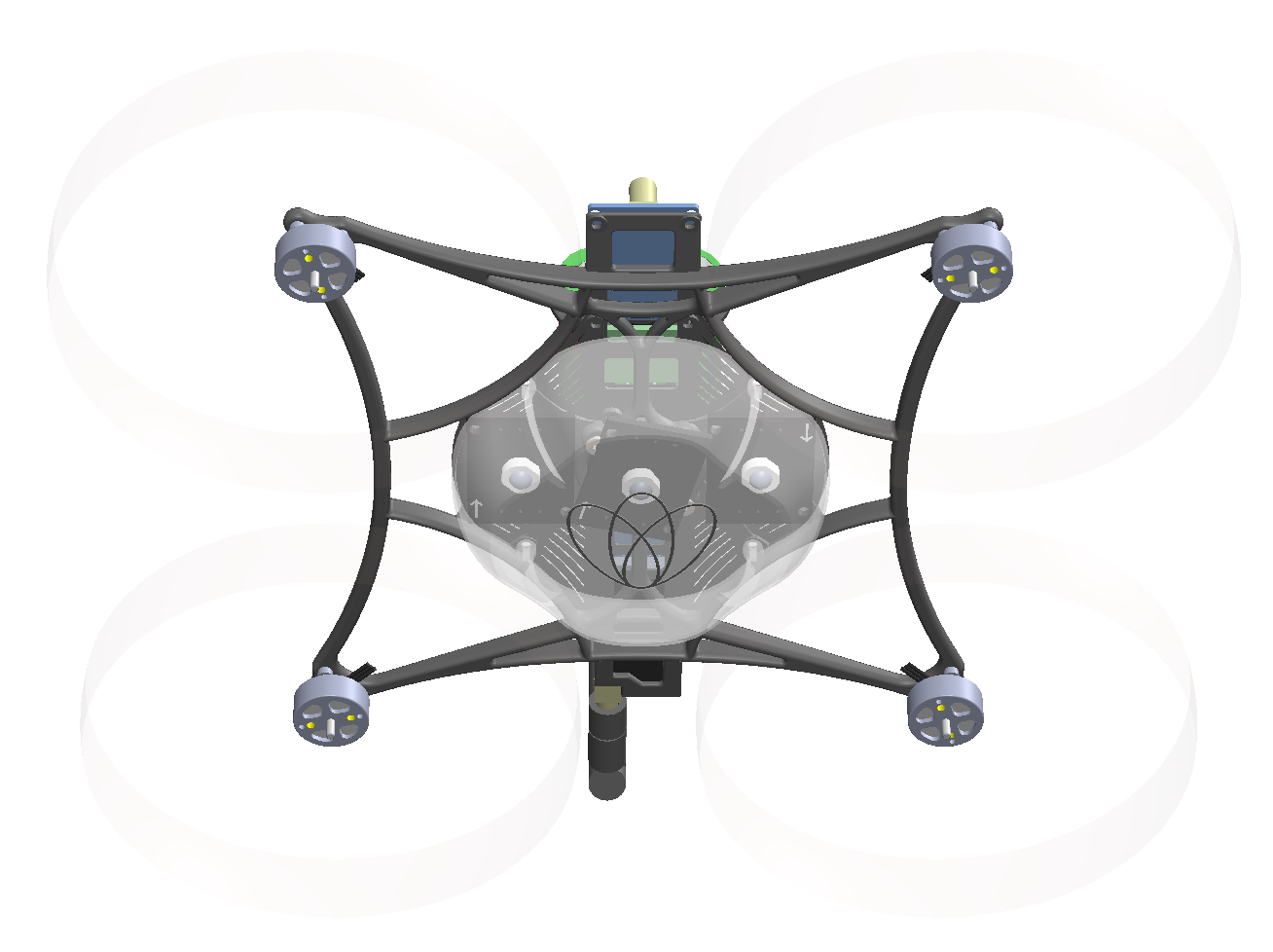 Conception de drone de spectacle impression 3D